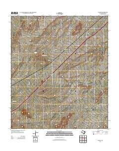 Gozar Texas Historical topographic map, 1:24000 scale, 7.5 X 7.5 Minute, Year 2013