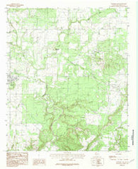 Graford East Texas Historical topographic map, 1:24000 scale, 7.5 X 7.5 Minute, Year 1984