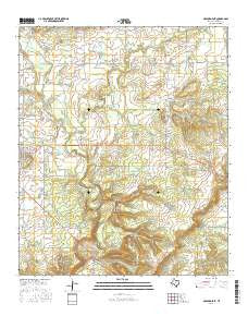 Graford East Texas Current topographic map, 1:24000 scale, 7.5 X 7.5 Minute, Year 2016