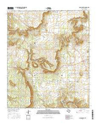 Graford West Texas Current topographic map, 1:24000 scale, 7.5 X 7.5 Minute, Year 2016
