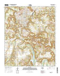 Graham Texas Current topographic map, 1:24000 scale, 7.5 X 7.5 Minute, Year 2016