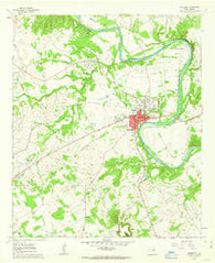 Granbury Texas Historical topographic map, 1:24000 scale, 7.5 X 7.5 Minute, Year 1961