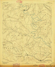 Granbury Texas Historical topographic map, 1:125000 scale, 30 X 30 Minute, Year 1889