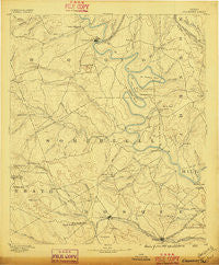 Granbury Texas Historical topographic map, 1:125000 scale, 30 X 30 Minute, Year 1889
