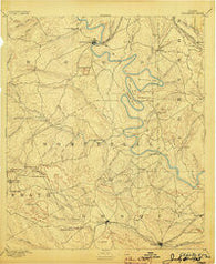 Granbury Texas Historical topographic map, 1:125000 scale, 30 X 30 Minute, Year 1889
