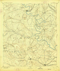 Granbury Texas Historical topographic map, 1:125000 scale, 30 X 30 Minute, Year 1889