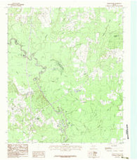 Grand Bluff Texas Historical topographic map, 1:24000 scale, 7.5 X 7.5 Minute, Year 1983