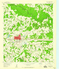 Grand Saline Texas Historical topographic map, 1:24000 scale, 7.5 X 7.5 Minute, Year 1959