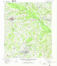 Grand Saline Texas Historical topographic map, 1:62500 scale, 15 X 15 Minute, Year 1959