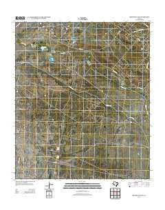 Grandfalls SW Texas Historical topographic map, 1:24000 scale, 7.5 X 7.5 Minute, Year 2012