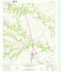 Grandview Texas Historical topographic map, 1:24000 scale, 7.5 X 7.5 Minute, Year 1961