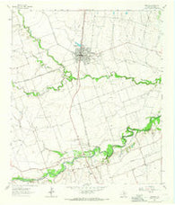 Granger Texas Historical topographic map, 1:24000 scale, 7.5 X 7.5 Minute, Year 1964