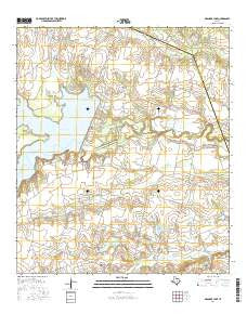 Granger Lake Texas Current topographic map, 1:24000 scale, 7.5 X 7.5 Minute, Year 2016