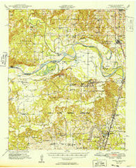 Grant Oklahoma Historical topographic map, 1:62500 scale, 15 X 15 Minute, Year 1949