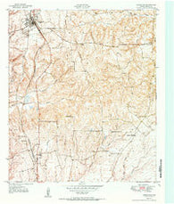 Grapeland Texas Historical topographic map, 1:24000 scale, 7.5 X 7.5 Minute, Year 1951