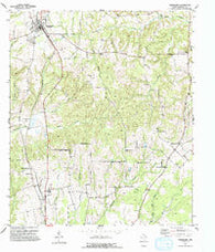 Grapeland Texas Historical topographic map, 1:24000 scale, 7.5 X 7.5 Minute, Year 1951
