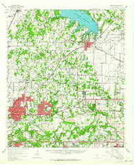 Grapevine Texas Historical topographic map, 1:62500 scale, 15 X 15 Minute, Year 1959
