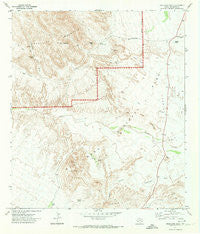 Grapevine Hills Texas Historical topographic map, 1:24000 scale, 7.5 X 7.5 Minute, Year 1971