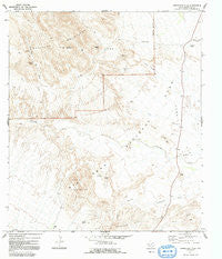 Grapevine Hills Texas Historical topographic map, 1:24000 scale, 7.5 X 7.5 Minute, Year 1971
