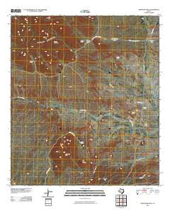 Grapevine Hills Texas Historical topographic map, 1:24000 scale, 7.5 X 7.5 Minute, Year 2010