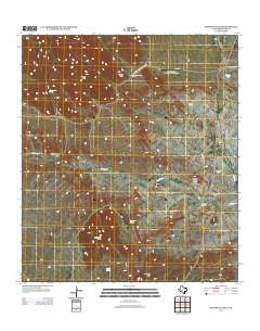 Grapevine Hills Texas Historical topographic map, 1:24000 scale, 7.5 X 7.5 Minute, Year 2013