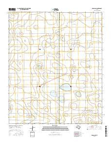 Grassland Texas Current topographic map, 1:24000 scale, 7.5 X 7.5 Minute, Year 2016
