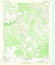 Grayback Texas Historical topographic map, 1:24000 scale, 7.5 X 7.5 Minute, Year 1966