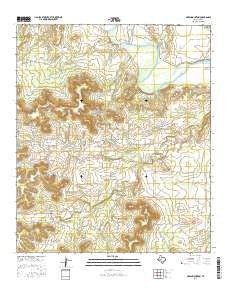 Green Mountain Texas Current topographic map, 1:24000 scale, 7.5 X 7.5 Minute, Year 2016