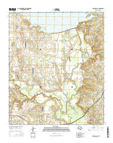 Green Valley Texas Current topographic map, 1:24000 scale, 7.5 X 7.5 Minute, Year 2016