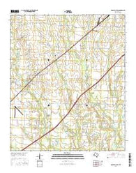 Greenville SW Texas Current topographic map, 1:24000 scale, 7.5 X 7.5 Minute, Year 2016