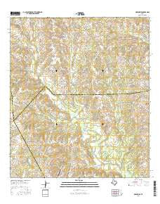Greenvine Texas Current topographic map, 1:24000 scale, 7.5 X 7.5 Minute, Year 2016