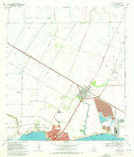 Gregory Texas Historical topographic map, 1:24000 scale, 7.5 X 7.5 Minute, Year 1969