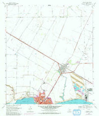 Gregory Texas Historical topographic map, 1:24000 scale, 7.5 X 7.5 Minute, Year 1969