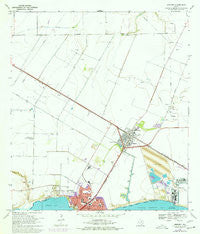 Gregory Texas Historical topographic map, 1:24000 scale, 7.5 X 7.5 Minute, Year 1969