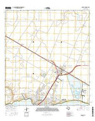 Gregory Texas Current topographic map, 1:24000 scale, 7.5 X 7.5 Minute, Year 2016