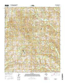 Griffin Texas Current topographic map, 1:24000 scale, 7.5 X 7.5 Minute, Year 2016