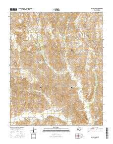 Griffin Ranch Texas Current topographic map, 1:24000 scale, 7.5 X 7.5 Minute, Year 2016