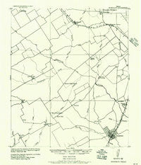 Groesbeck Texas Historical topographic map, 1:62500 scale, 15 X 15 Minute, Year 1957