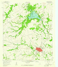 Groesbeck Texas Historical topographic map, 1:24000 scale, 7.5 X 7.5 Minute, Year 1960