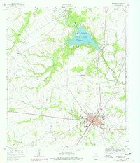 Groesbeck Texas Historical topographic map, 1:24000 scale, 7.5 X 7.5 Minute, Year 1960