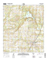 Groesbeck Texas Current topographic map, 1:24000 scale, 7.5 X 7.5 Minute, Year 2016