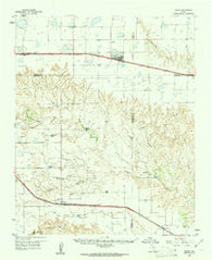 Groom Texas Historical topographic map, 1:62500 scale, 15 X 15 Minute, Year 1960