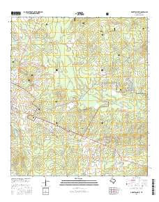 Groveton East Texas Current topographic map, 1:24000 scale, 7.5 X 7.5 Minute, Year 2016
