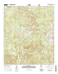 Groveton West Texas Current topographic map, 1:24000 scale, 7.5 X 7.5 Minute, Year 2016
