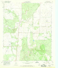 Grow Texas Historical topographic map, 1:24000 scale, 7.5 X 7.5 Minute, Year 1968