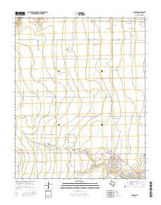 Gruver Texas Current topographic map, 1:24000 scale, 7.5 X 7.5 Minute, Year 2016