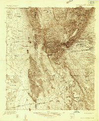 Guadalupe Peak Texas Historical topographic map, 1:48000 scale, 15 X 15 Minute, Year 1933