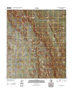 Guadalupe Pass Texas Historical topographic map, 1:24000 scale, 7.5 X 7.5 Minute, Year 2012