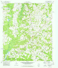 Gum Springs Texas Historical topographic map, 1:24000 scale, 7.5 X 7.5 Minute, Year 1973