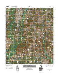 Gum Springs Texas Historical topographic map, 1:24000 scale, 7.5 X 7.5 Minute, Year 2013
